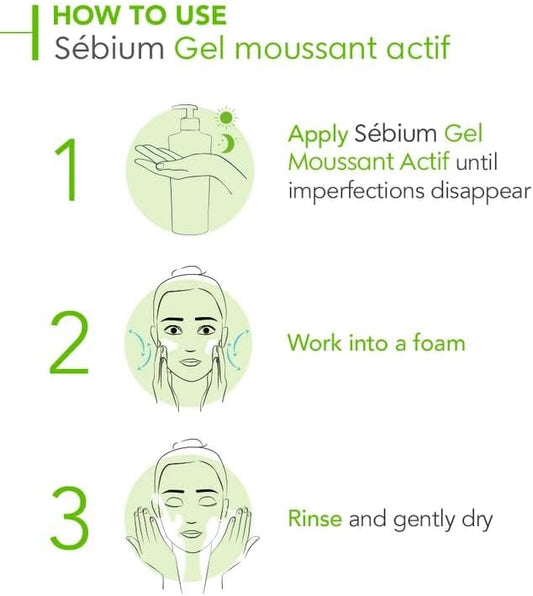 Bioderma Sebium Gel Moussant Actif 200ml