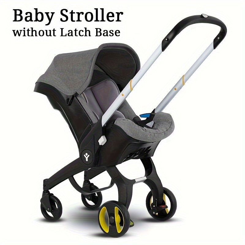 4-in-1 Baby Stroller | Adjustable Pushchair with Canopy | Compact Foldable Infant Carriage | 39 inch Height, 23.6 inch Depth, 17.3 inch Width | Comfortable Pram for Travel and Outdoor Use, As Halloween, Chrismas Gift