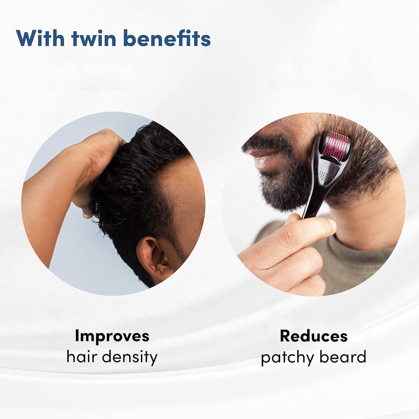 Derma Roller System 0.5mm β Microneedling for Skin & Hair Growth