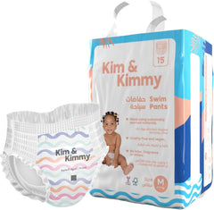 Kim & Kimmy Swim Pants – Baby Swim Diapers 15 pcs