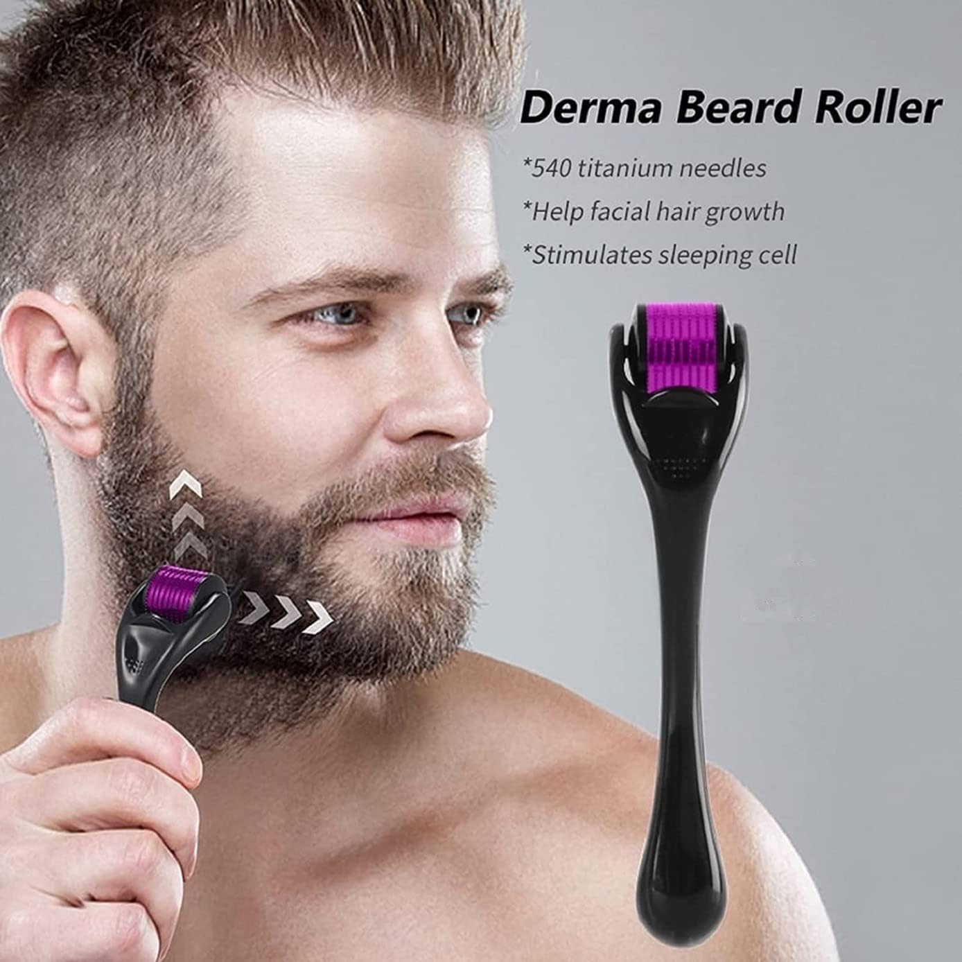 Derma Roller System 0.5mm β Microneedling for Skin & Hair Growth