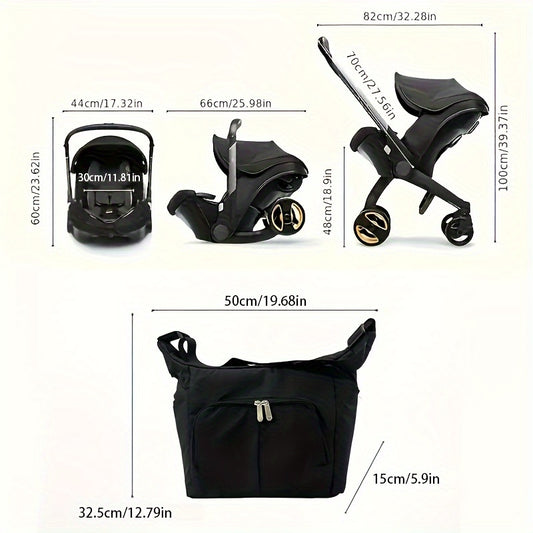 Ultra-Lightweight Folding Baby Stroller with Bag - Multi-Functional, Portable, and Compact Design for Easy Travel - Ideal for New Parents and City Living