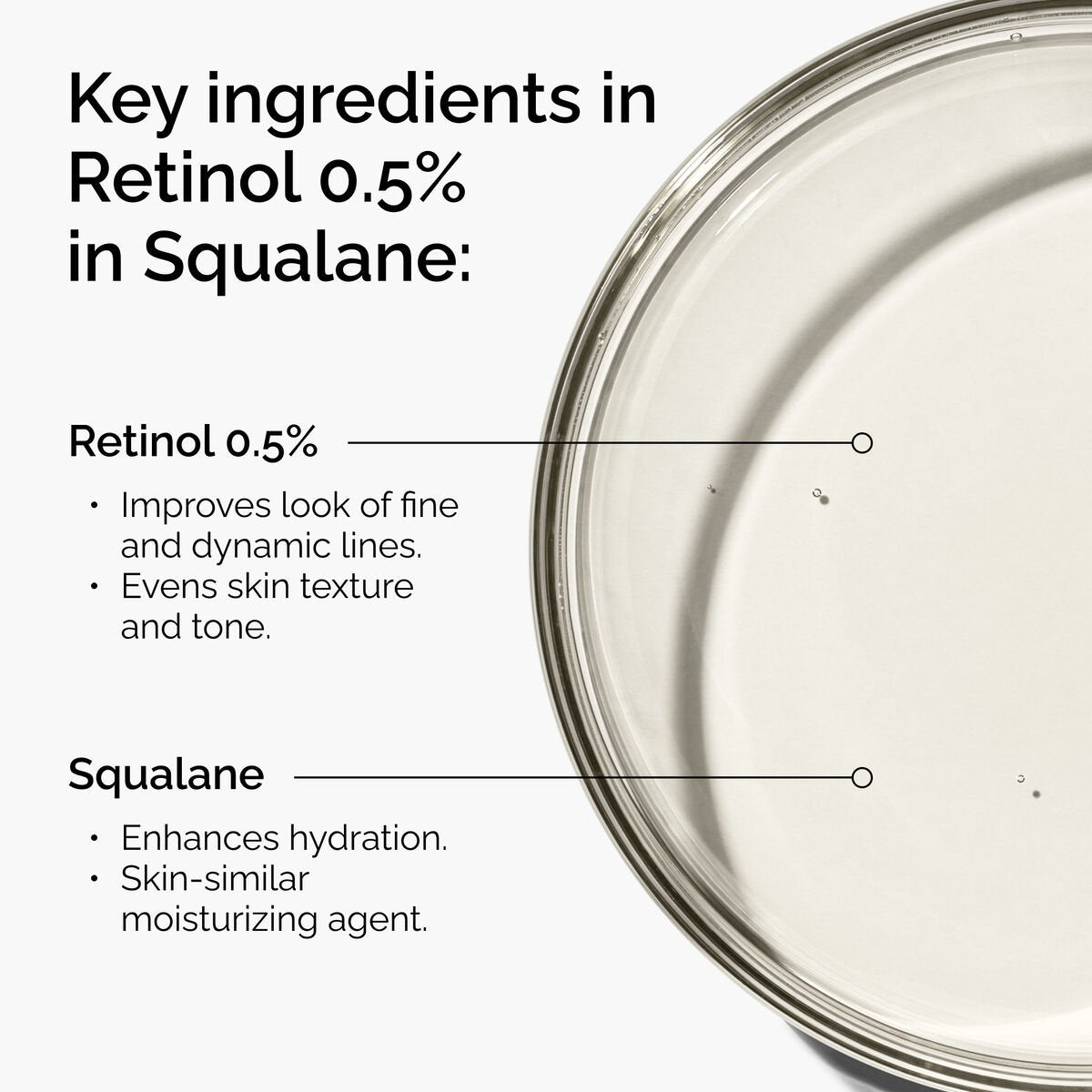 The Ordinary Retinol 0.5% in Squalane β Anti?Ageing Face Serum for Fine Lines, Uneven Tone & Texture (30ml)