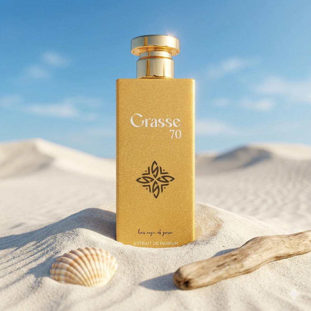 Grasse 70 Extrait De Parfum 80ml gold bottle tropical summer fragrance Summer Hammer alternative UAE