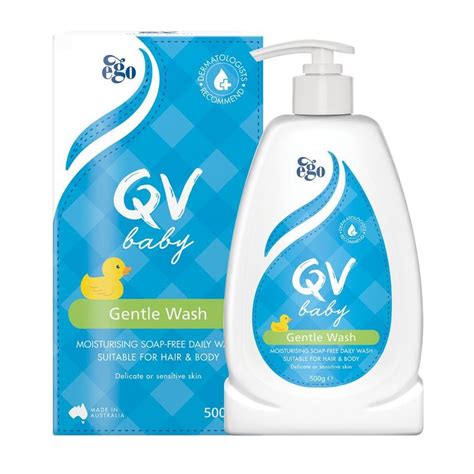 Ego QV Baby Gentle Wash 500g β Mild Soap-Free Cleanser for Sensitive Skin