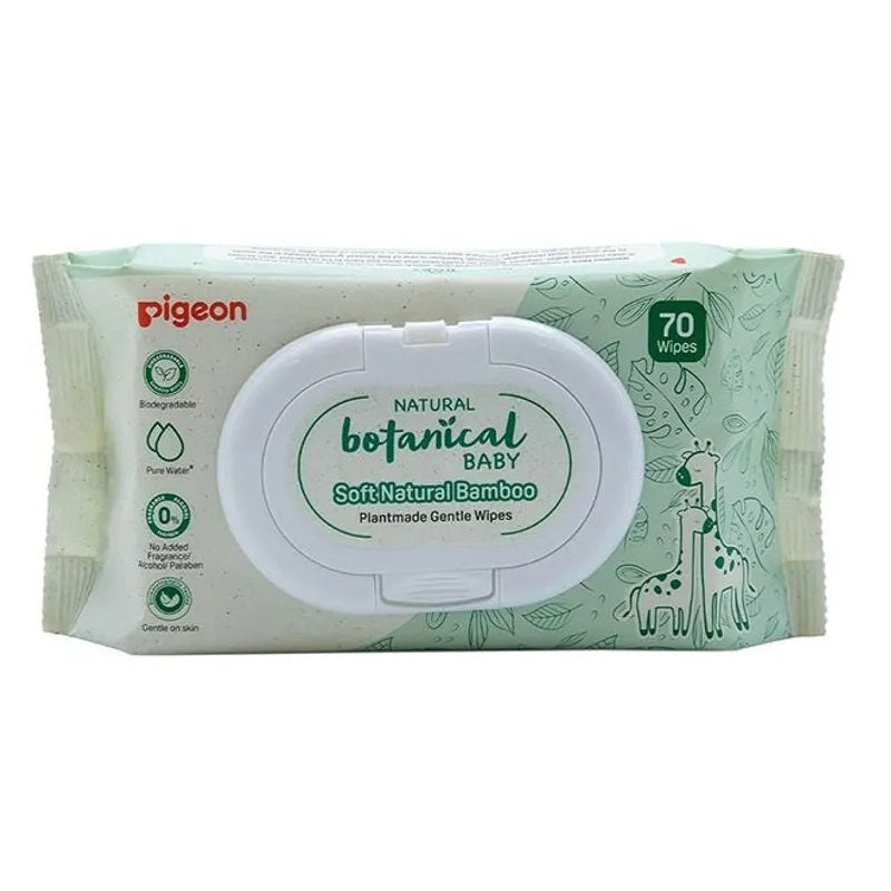 Pigeon Natural Botanical Baby Gentle Wipes 70s