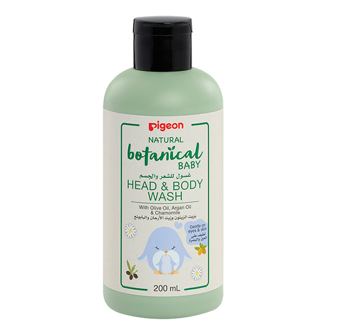 Pigeon Natural Botanical Baby Head & Body Wash 200ml
