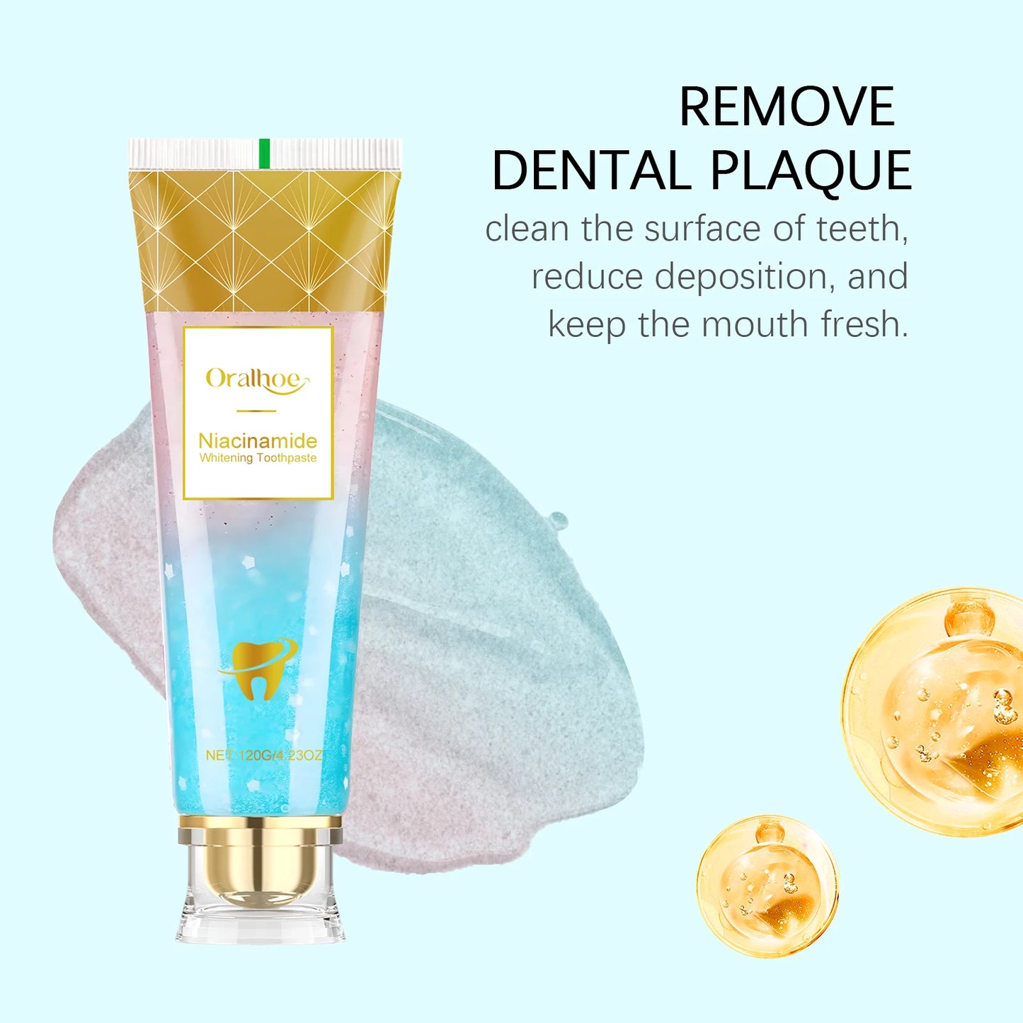 Easy Life Store Niacinamide Whitening Toothpaste Remove Yellow Teeth Smoke Stains Improve Oral Smell Breath Fresh Tooth Bleaching Care Product - Buy Online in UAE | Easy Life Store