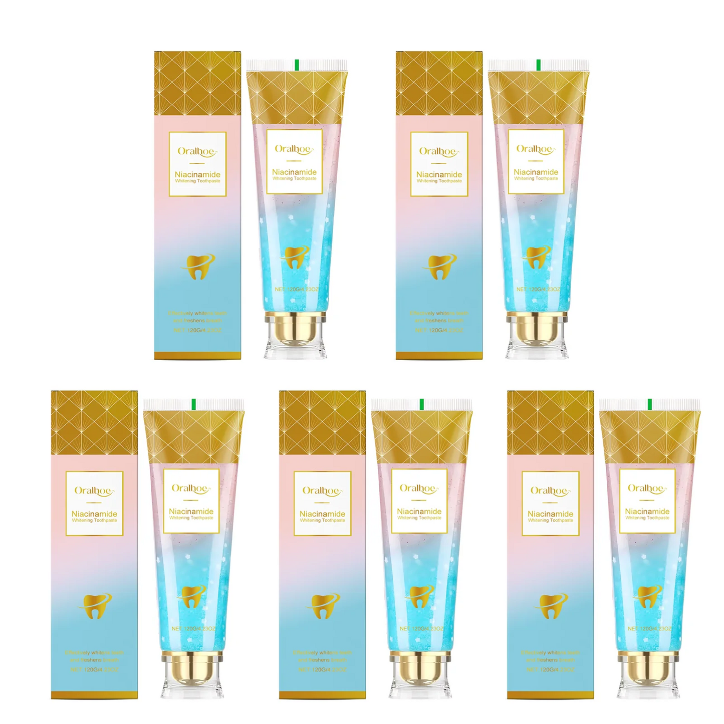 Easy Life Store Niacinamide Whitening Toothpaste Remove Yellow Teeth Smoke Stains Improve Oral Smell Breath Fresh Tooth Bleaching Care Product - Buy Online in UAE | Easy Life Store