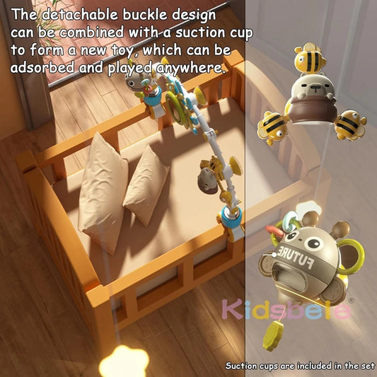 Baby Stroller Arch Toy With Spinning Baby Adjustable Stroller Mobile Toys For Newborns Toddlers Crib Gift Infant Sensory Toys