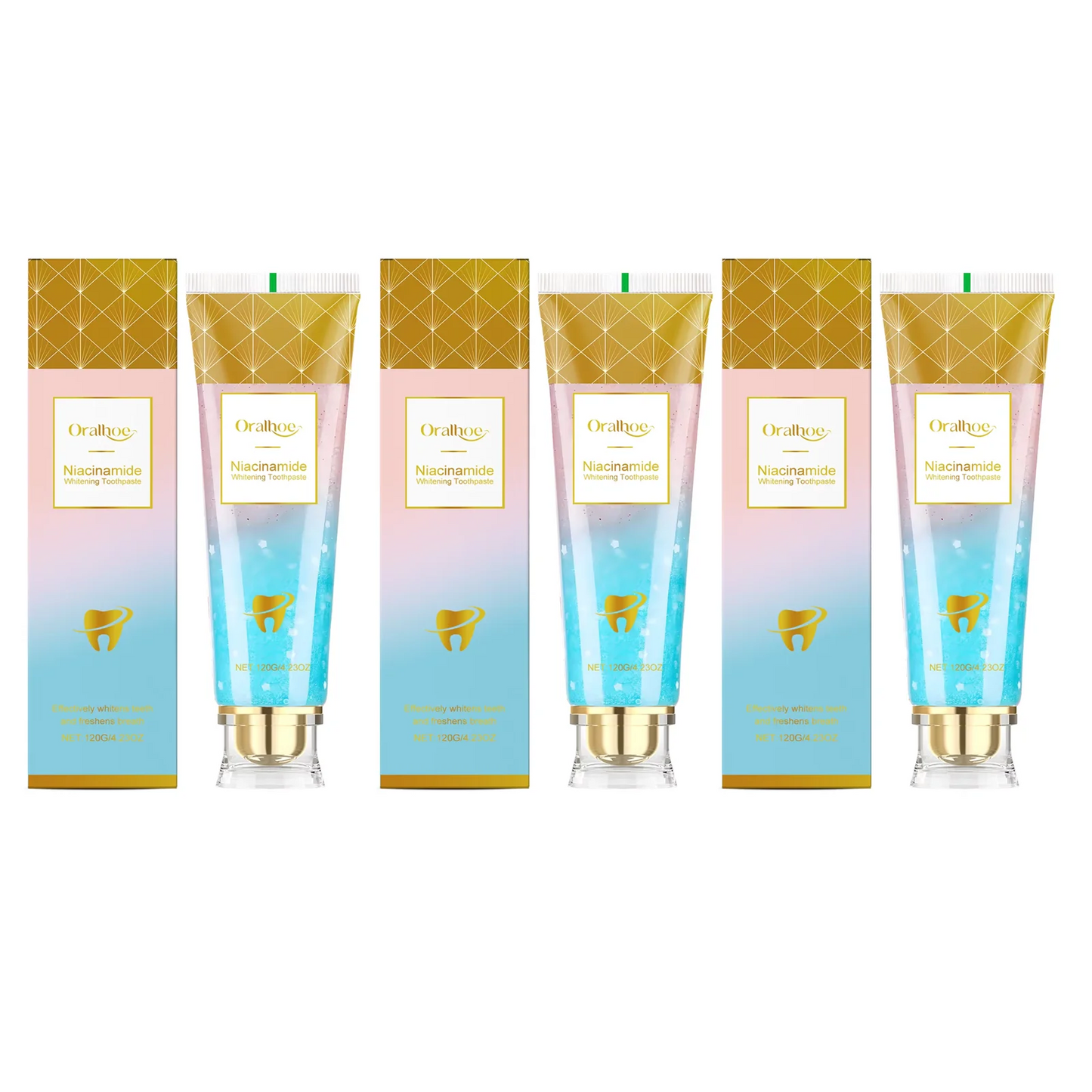 Easy Life Store Niacinamide Whitening Toothpaste Remove Yellow Teeth Smoke Stains Improve Oral Smell Breath Fresh Tooth Bleaching Care Product - Buy Online in UAE | Easy Life Store