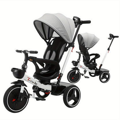 Ubravoo Baby Stroller Tricycle Ride Bike, 360 Degree Rotation Sitting & Lying, Celerity Disassembly & Assembly, 1-5 Years