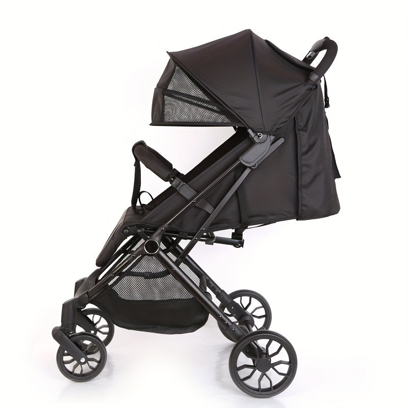 Foldable Pocket Cart, Mesh Baby Stroller, Breathable And Comfortable In Summer, Carbon Steel Frame, Baby Stroller, Wear-Resistant Wheels, As Halloween, Chrismas Gift