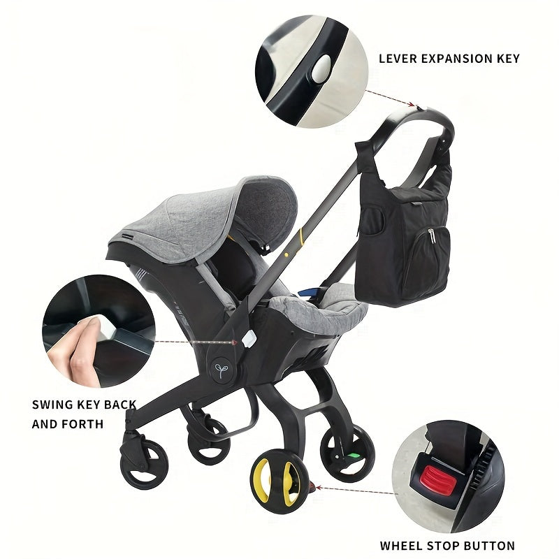 Ultra-Lightweight Folding Baby Stroller with Bag - Multi-Functional, Portable, and Compact Design for Easy Travel - Ideal for New Parents and City Living