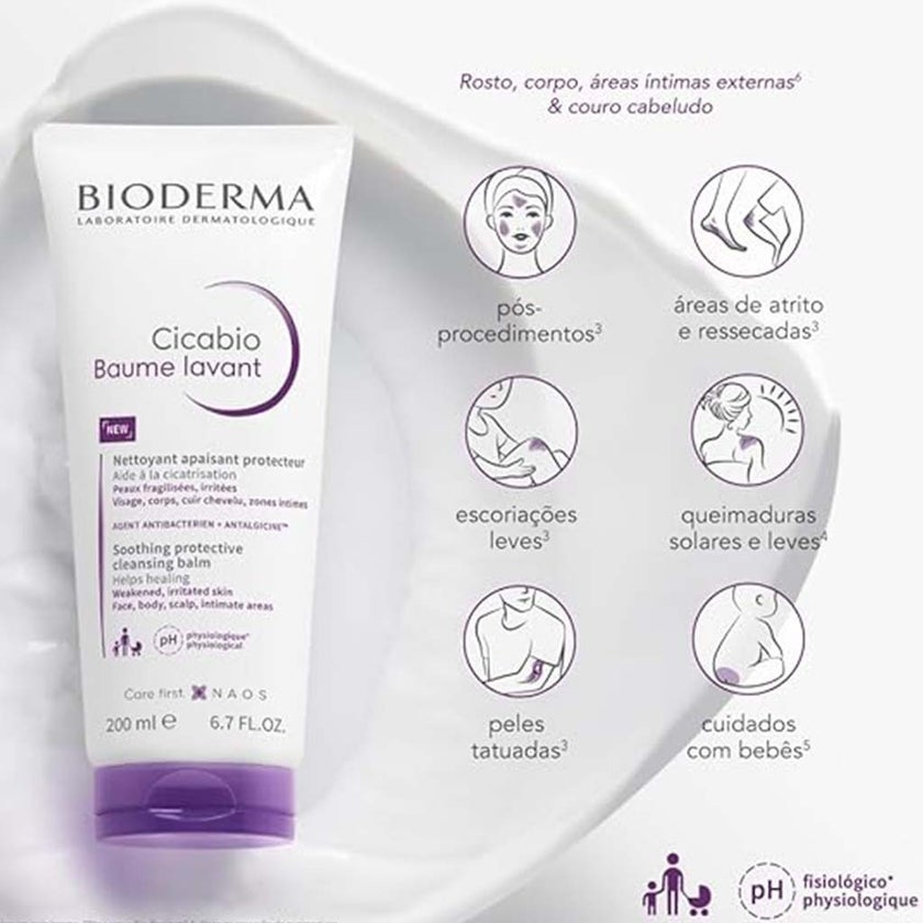 Bioderma Cicabio Soothing Cleansing Balm 200Ml