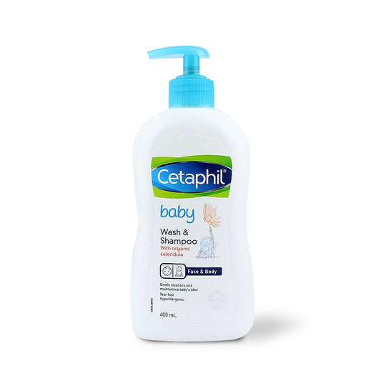 Cetaphil Baby Wash & Shampoo 400ml | Calendula Formula