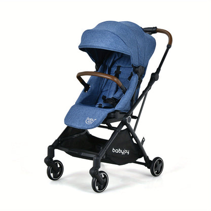 Gymax 2-in-1 Convertible Baby Stroller Pushchair Aluminum w/ Adjustable Canopy Blue