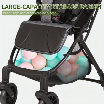Foldable Pocket Cart, Mesh Baby Stroller, Breathable And Comfortable In Summer, Carbon Steel Frame, Baby Stroller, Wear-Resistant Wheels, As Halloween, Chrismas Gift