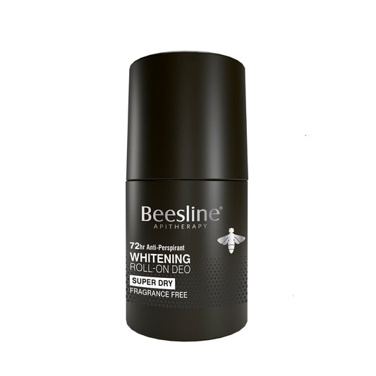 Beesline Whitening Roll-on Deo Super Dry, Silver Power - Fragrance Free 50ml