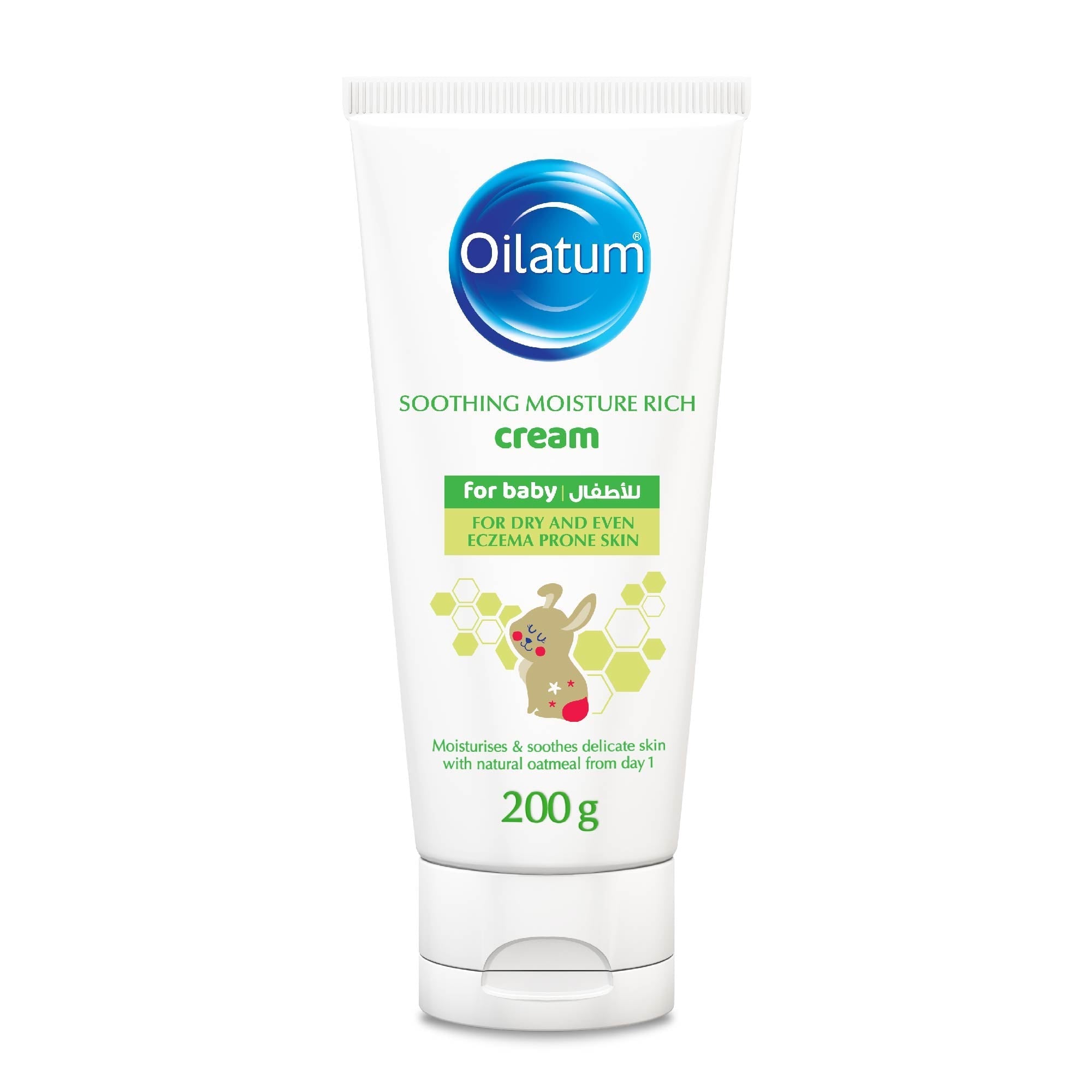 Oilatum Baby Soothing Moisture Rich Cream with Natural Oatmeal for Dry Sensitive Skin 200g