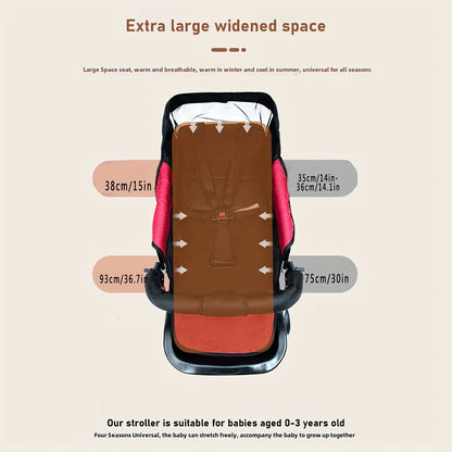 Strolling Baby God Tool Baby stroller can sit, lie down, and fold in both directions. It is a lightweight baby stroller with a safe hand and cart, As Halloween, Chrismas Gift