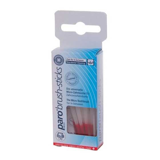 Paro 1061 Brush Sticks Cvrd W/ Velvty Flckng 10Pcs