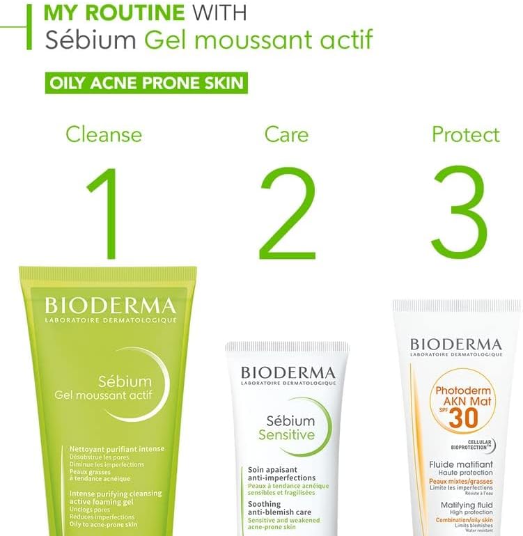 Bioderma Sebium Gel Moussant Actif 200ml