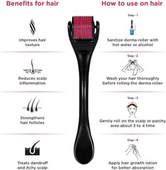 Derma Roller System 0.5mm – Microneedling for Skin &amp; Hair Growth