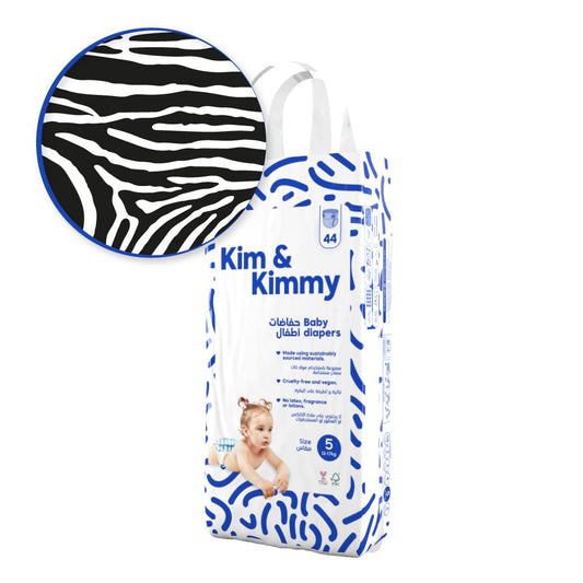 Kim & Kimmy - Size 5 Diapers,12-17kg, qty 44