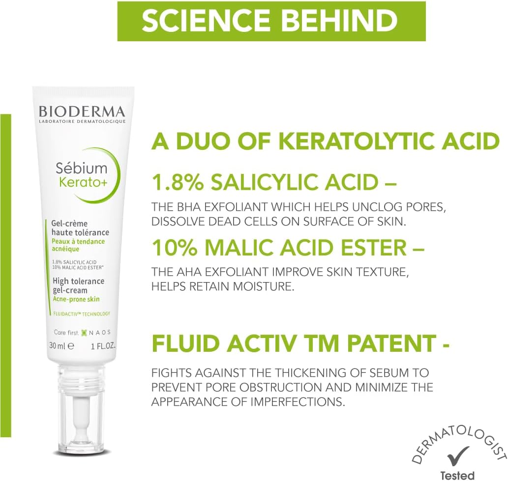 Bioderma Sebium Kerato+ Gel Cream 30ml