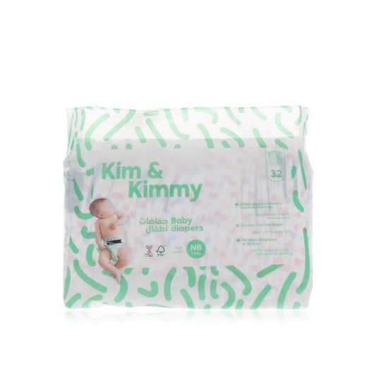 Kim & Kimmy - New Born Diapers, up to 5kg, qty 32