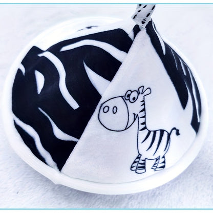 Black And White Baby Toy Car Hanging Baby Trolley Hanging Umbrella Wind Chime Early Education Toys Crib Bell Stroller Baby Hanging Umbrella Bed Bell Pendant Black And White Animal Wind Chime Bed Hanging Baby Safety Seat Rattl