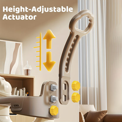 4-in-1 Rocking Horse Toy for Toddlers 1- (1+ Years) - Convertible Balance Bike, Ride-On Horse with Detachable Balance Board & Footrest, Push Handle & Guard Rails - Sturdy Construction, Smooth-Rolling Wheels - Ideal Birthday G