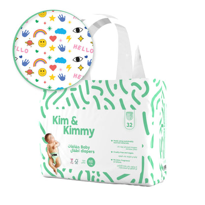 Newborn Diapers up to 5kg | Ultra-Soft Baby Diapers 32 Pack
