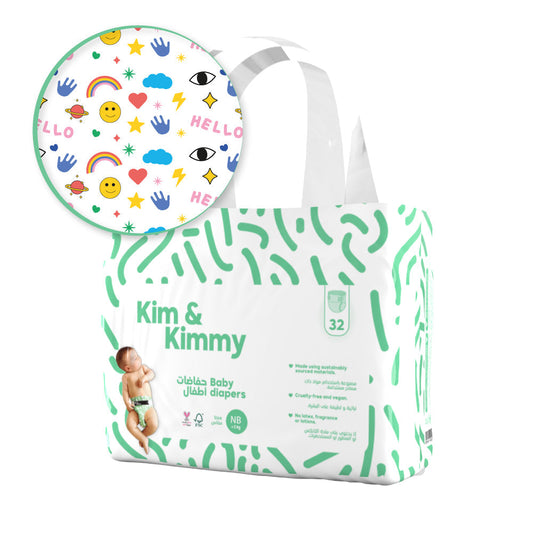 Newborn Diapers up to 5kg | Ultra-Soft Baby Diapers 32 Pack