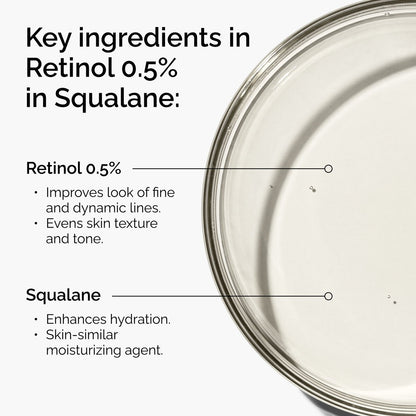 The Ordinary Retinol 0.5% in Squalane – Anti?Ageing Face Serum for Fine Lines, Uneven Tone & Texture (30ml)