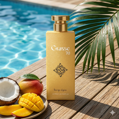 Grasse 70 Extrait De Parfum 80ml gold bottle tropical summer fragrance Summer Hammer alternative UAE