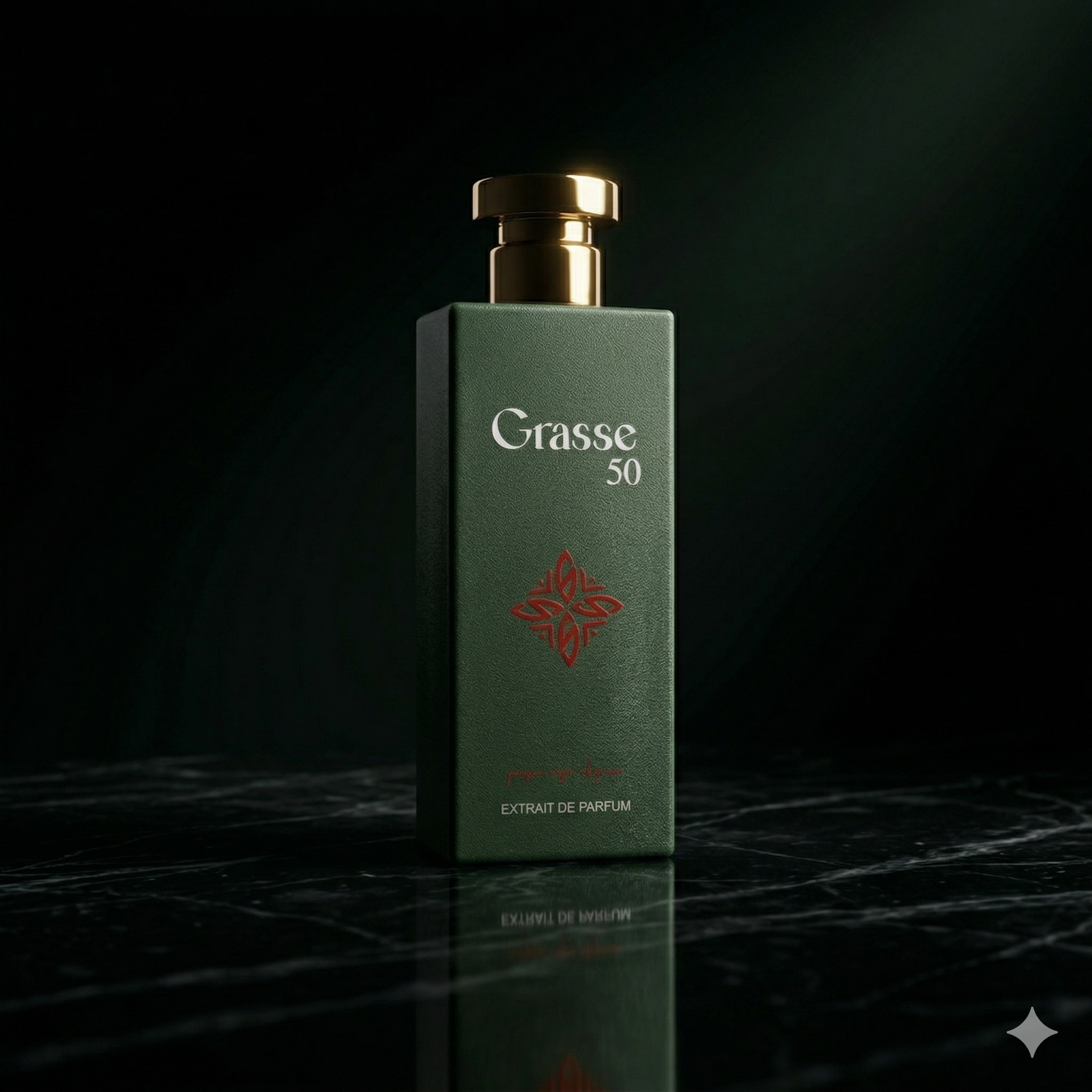 Grasse 50 Extrait De Parfum 80ml green bottle woody spicy fragrance Amouage Purpose 50 alternative UAE