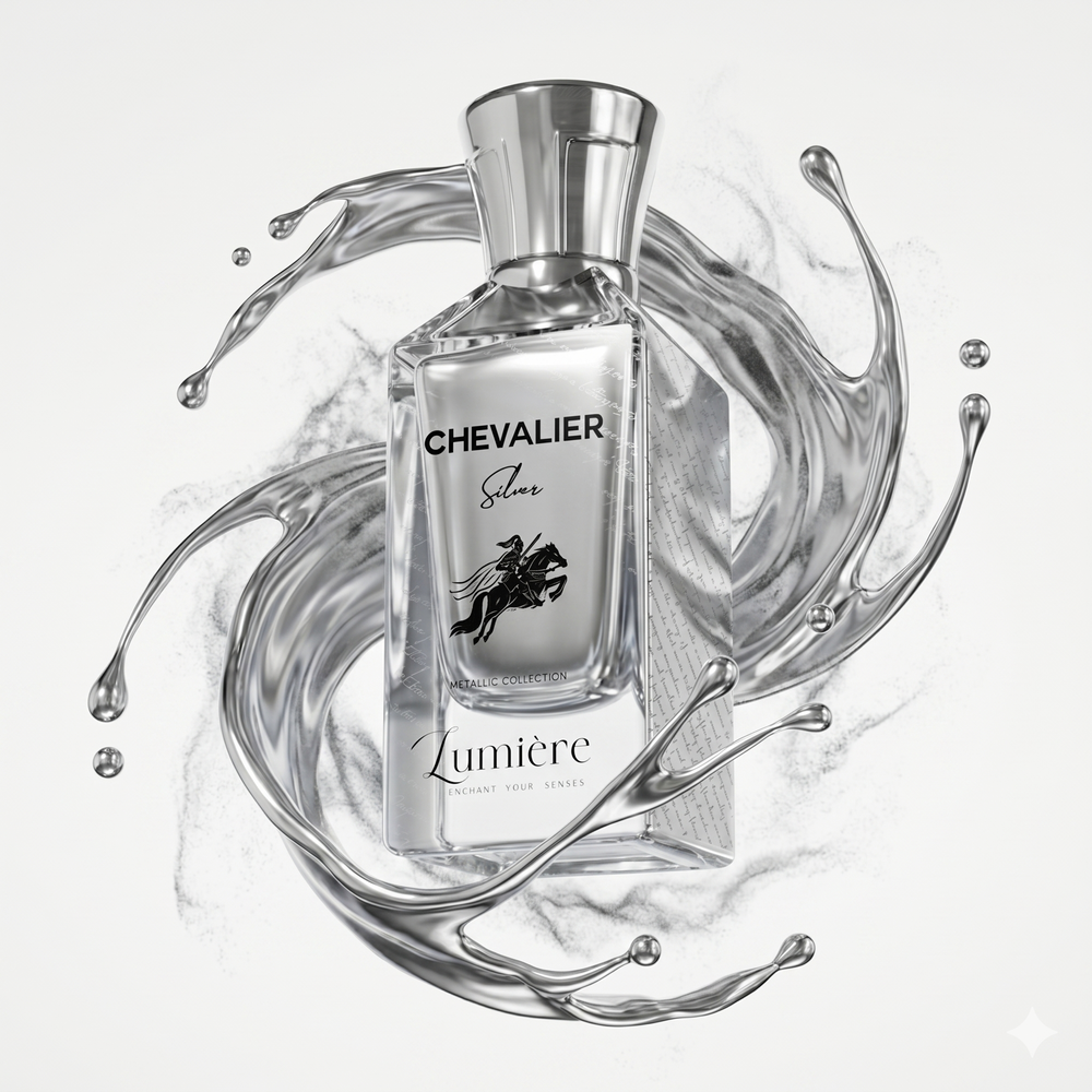 Lumiere Silver Grasse Perfume 100ml Chevalier Metallic Collection Bottle