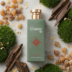 Grasse 50 Extrait De Parfum 80ml green bottle woody spicy fragrance Amouage Purpose 50 alternative UAE