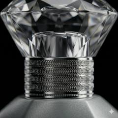 Blind sway Ivoria - Grasse Perfumes 100Ml luxurious silver geometric bottle and artistic box with red cardinal bird