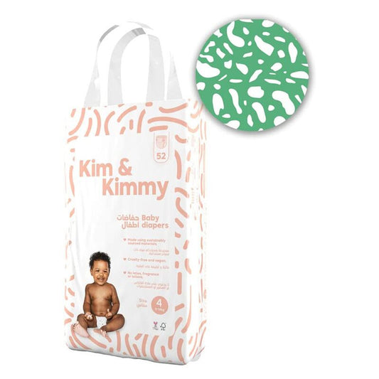 Kim & Kimmy - Size 4 Diapers, 9 - 14kg, qty 52