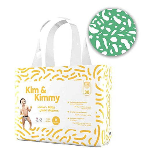 Kim & Kimmy - Size 6 Diapers, 15-20kg, qty 38