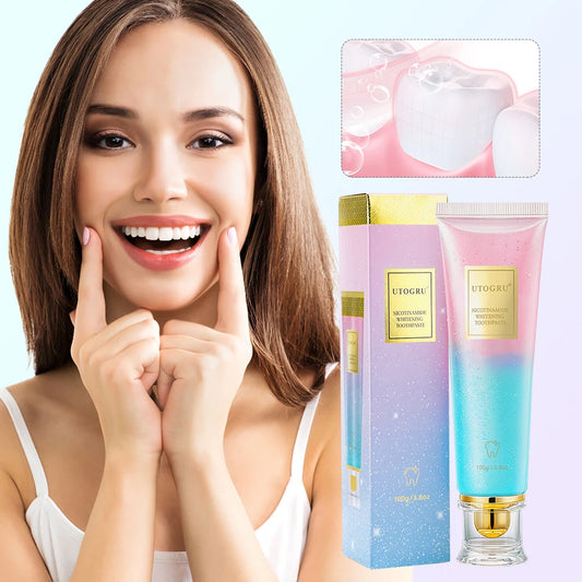 Easy Life Store 100g Niacinamide Whitening Toothpaste Refreshing Clean Teeth For Men And Women Fresh Breath Toothpaste To Remove Tooth Stains 100g - Buy Online in UAE | Easy Life Store