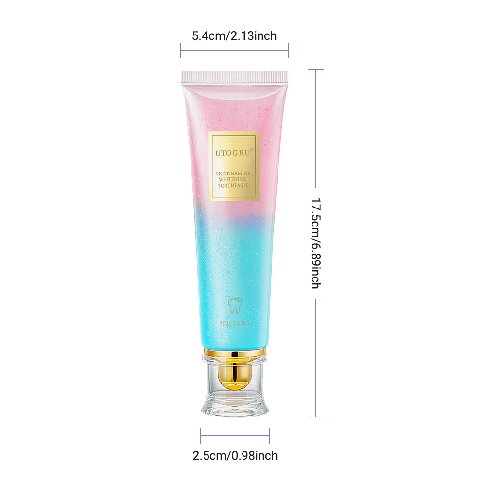 Easy Life Store 100g Niacinamide Whitening Toothpaste Refreshing Clean Teeth For Men And Women Fresh Breath Toothpaste To Remove Tooth Stains 100g - Buy Online in UAE | Easy Life Store