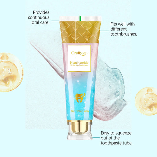 Easy Life Store Niacinamide Whitening Toothpaste Remove Yellow Teeth Smoke Stains Improve Oral Smell Breath Fresh Tooth Bleaching Care Product  - Buy Online in UAE | Easy Life Store