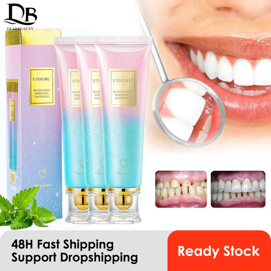 Whitening Toothpaste Nicotinamide Dazzling Toothpaste Remove Plaque Stains Teeth Oral Hygiene Clean Fresh Breath Teeth Care 100g