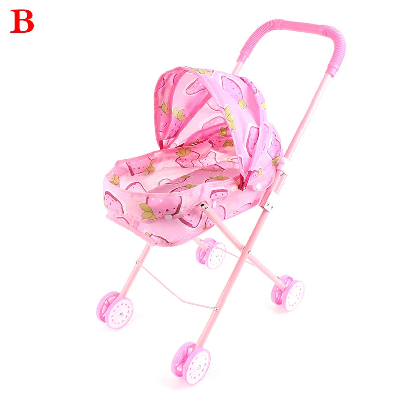 Baby Doll Stroller Applicable for 9-12inch Dolls or 25-30CM Baby Dolls Kids Girl