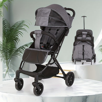 Foldable Pocket Cart, Mesh Baby Stroller, Breathable And Comfortable In Summer, Carbon Steel Frame, Baby Stroller, Wear-Resistant Wheels, As Halloween, Chrismas Gift