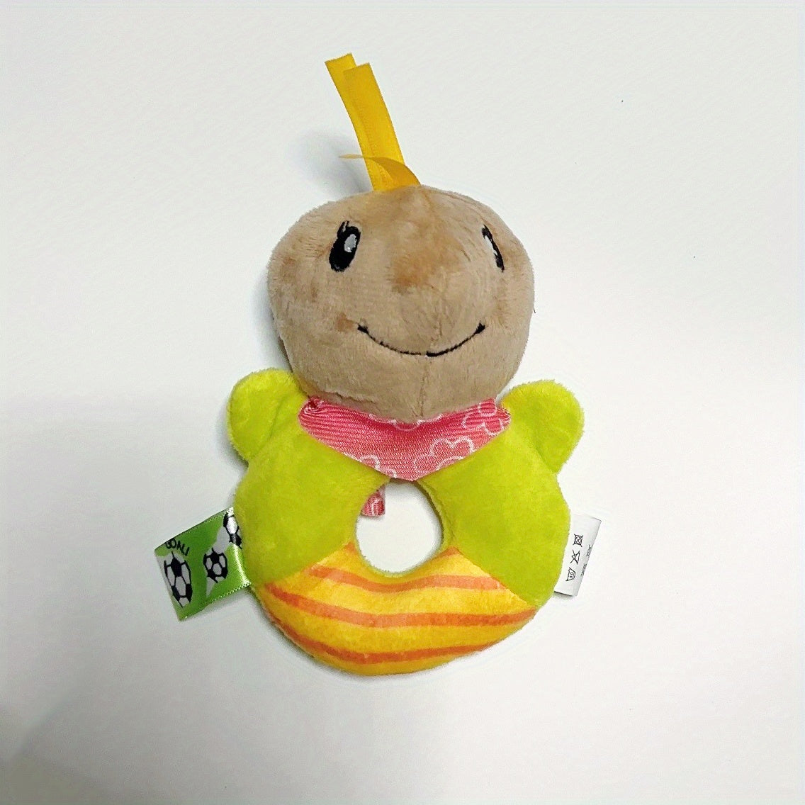 Cute Cartoon Animal Hand Rattle Round Hand Rattle Baby Toy Baby Hand Rattle Plush Toy